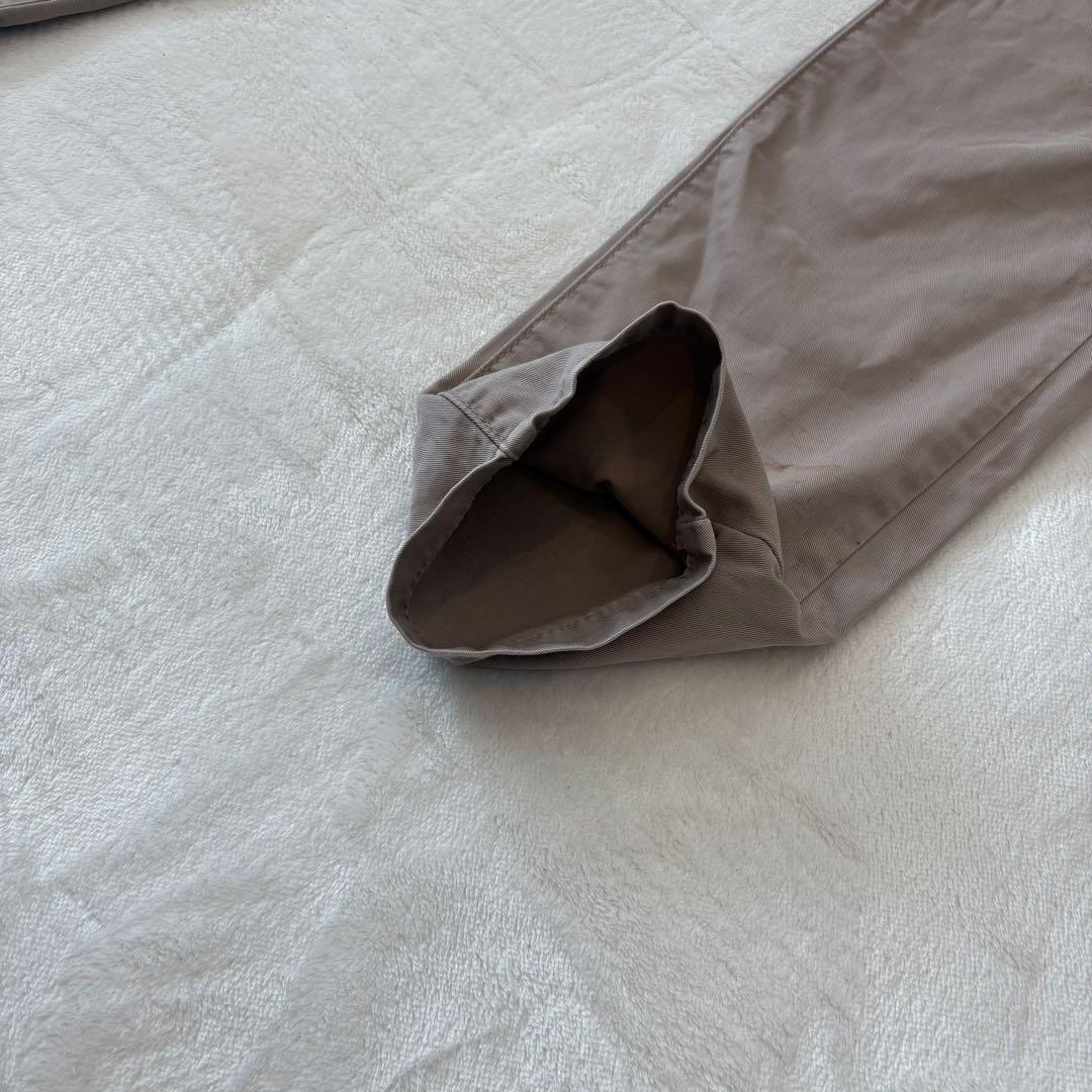 .ユニクロ　チノパン テーパードパンツ　ベージュ 綿100% M 無地　シンプル 8