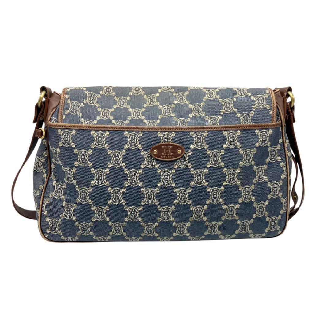 良品✨ セリーヌ パリマカダム デニム ショルダーバッグ 2