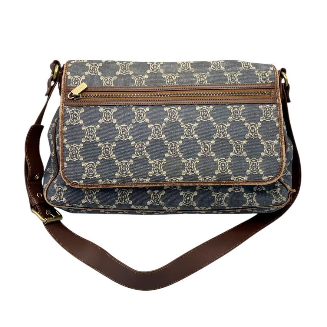 良品✨ セリーヌ パリマカダム デニム ショルダーバッグ 11