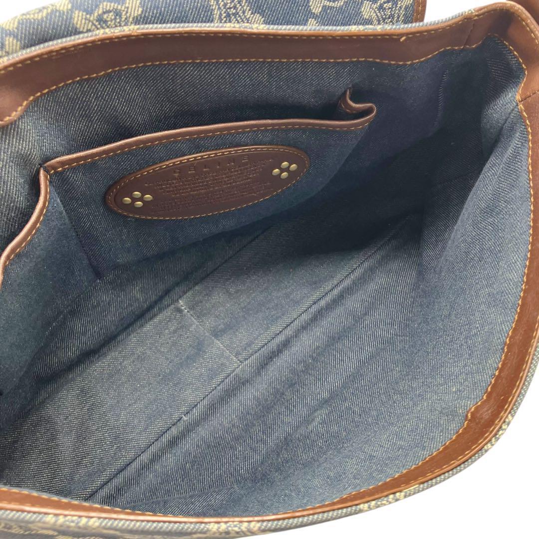 良品✨ セリーヌ パリマカダム デニム ショルダーバッグ 4