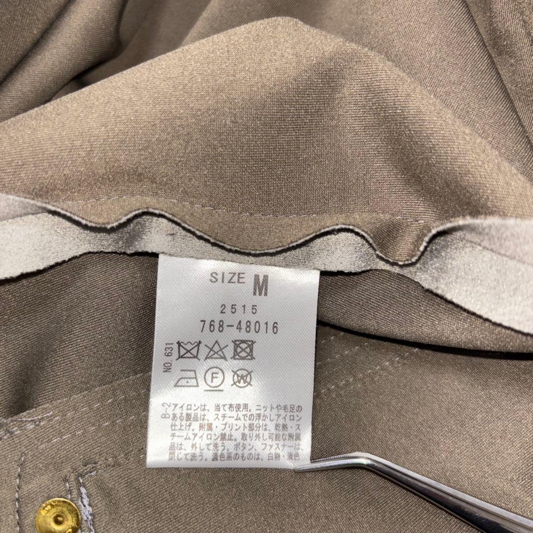 grove ノーカラージャケット M グレー スウェード調d686 16