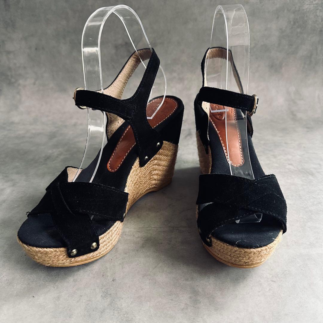 TOCCA スエード　スタッズ　ウェッジソールサンダル 4