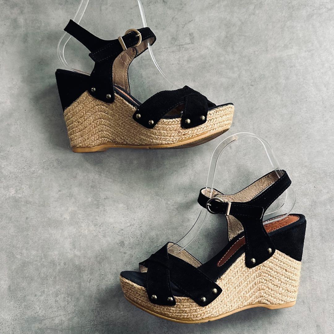 TOCCA スエード　スタッズ　ウェッジソールサンダル 6