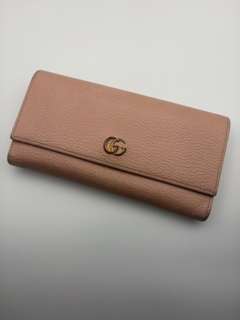 GUCCI 長財布　マーモント　GG エンボスロゴ 2