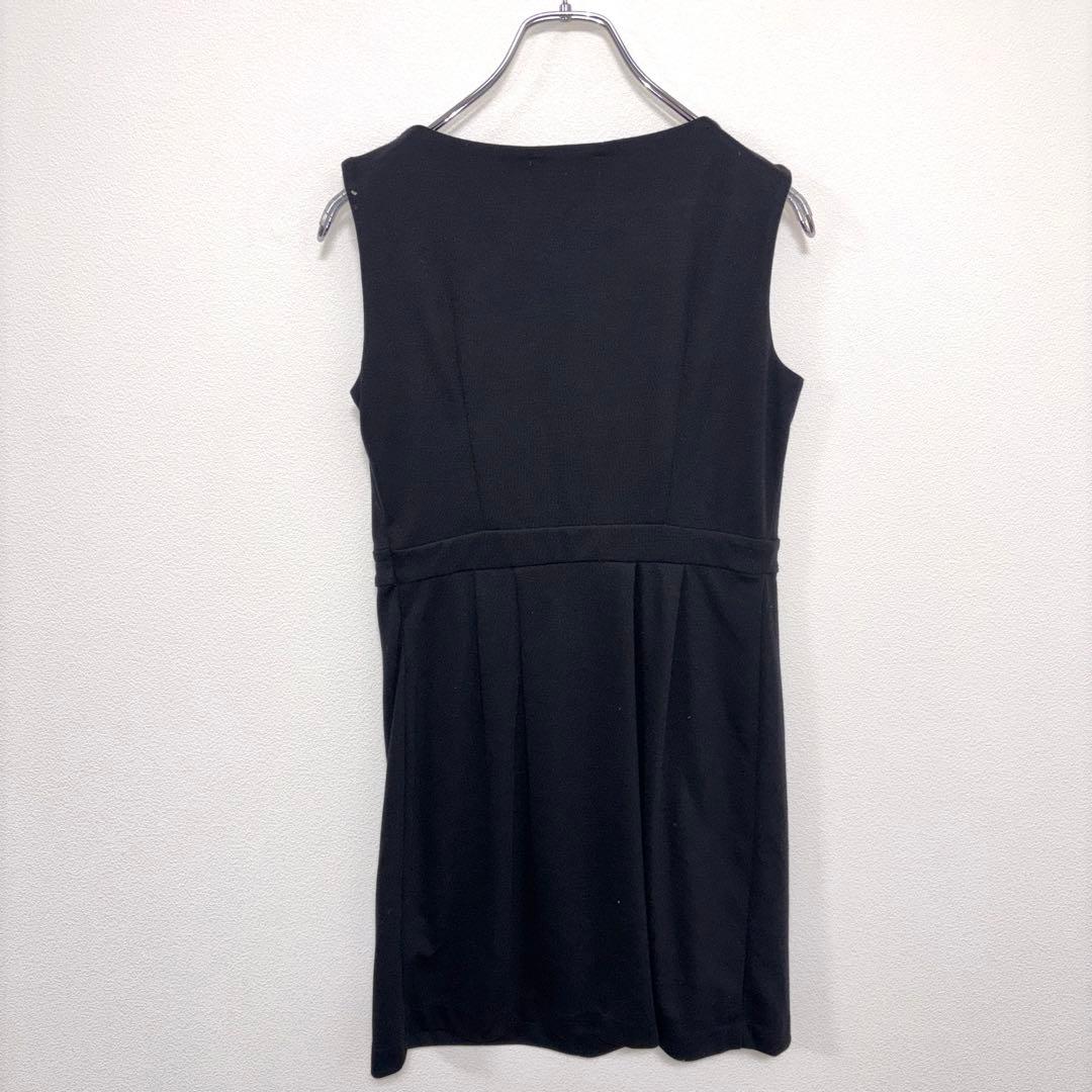 anySiS ノースリーブ ワンピース M ブラックドレス膝上 d668 11