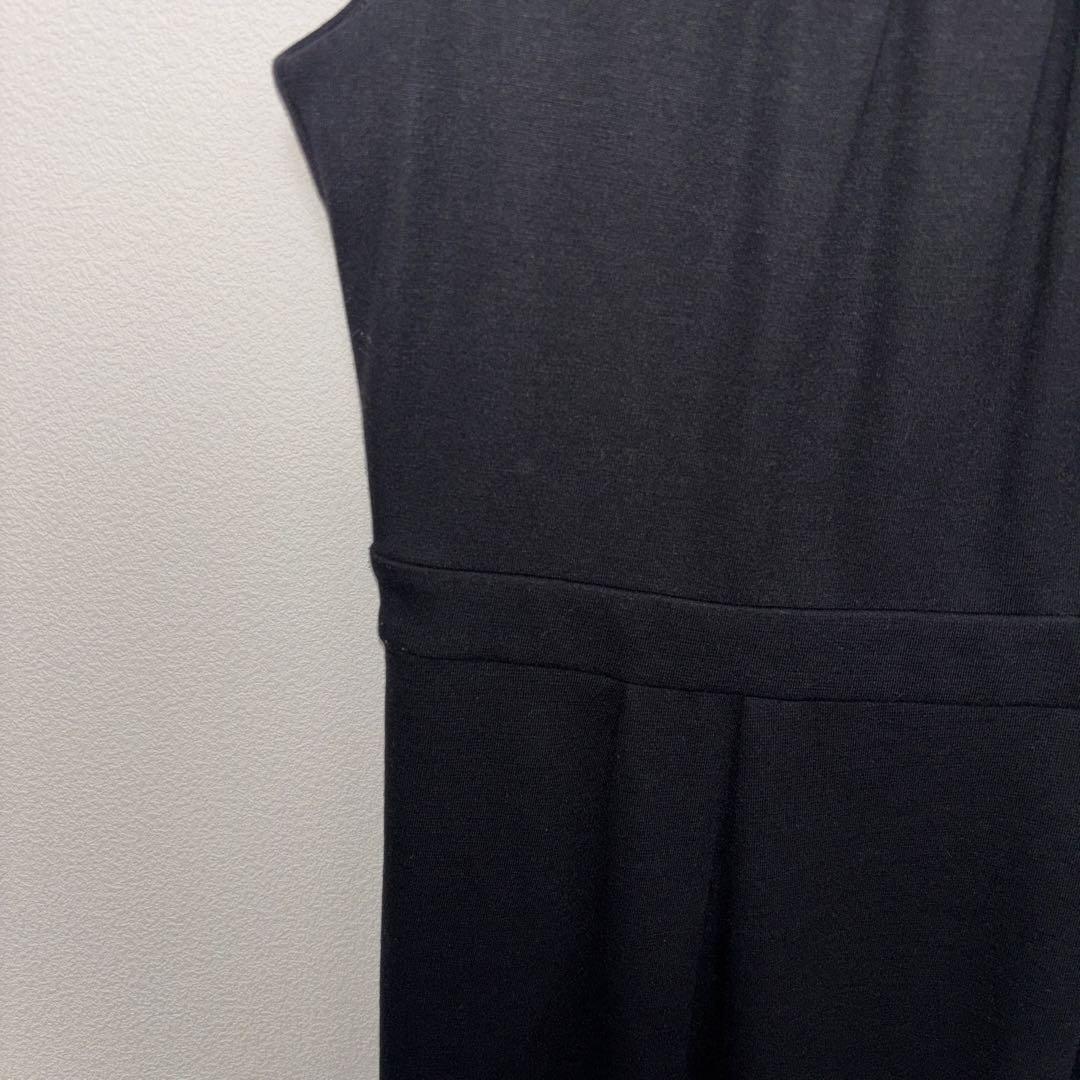 anySiS ノースリーブ ワンピース M ブラックドレス膝上 d668 5
