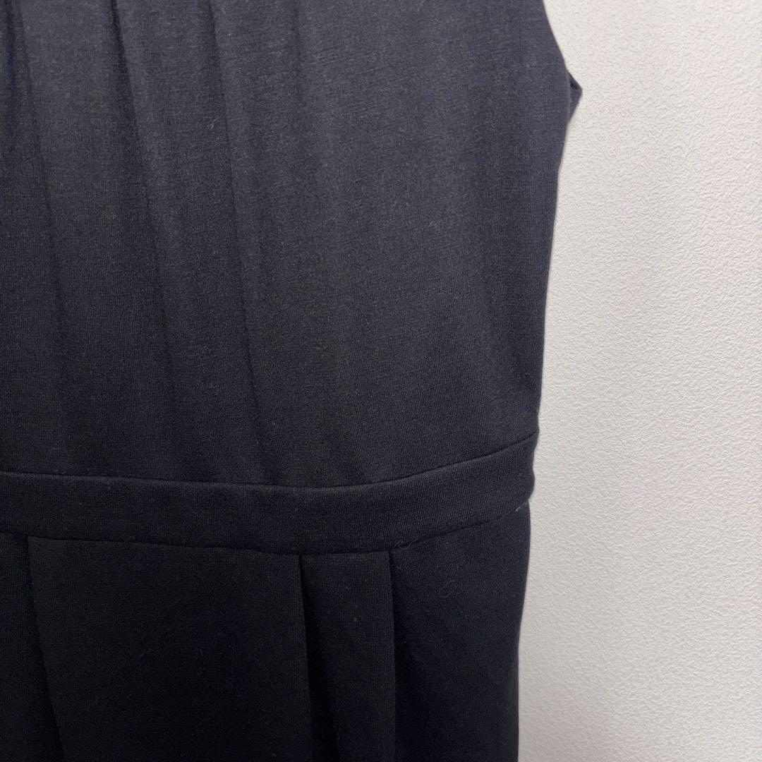 anySiS ノースリーブ ワンピース M ブラックドレス膝上 d668 8