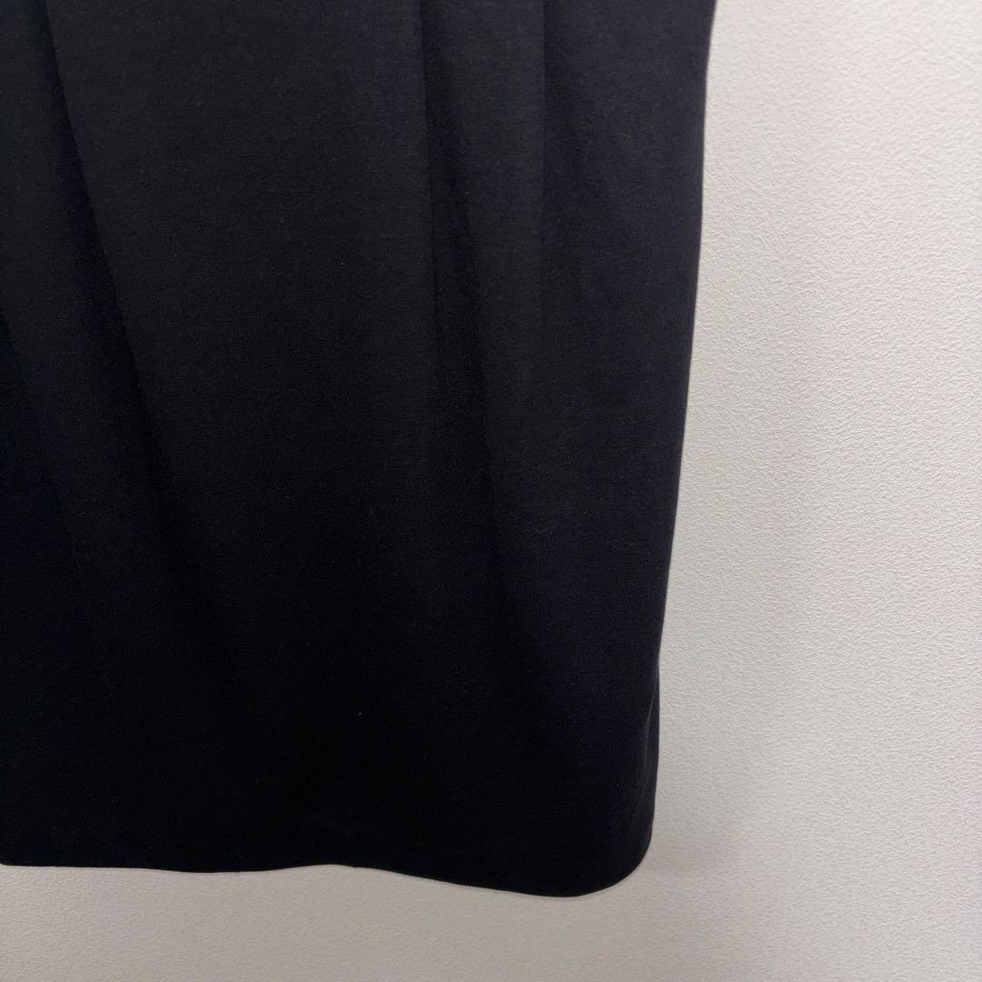 anySiS ノースリーブ ワンピース M ブラックドレス膝上 d668 9