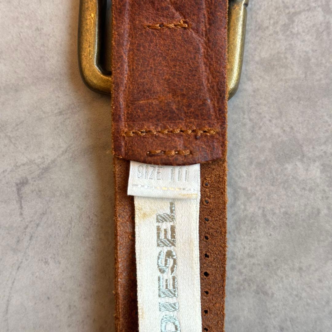 archive DIESEL スタッズ　パンチングメッシュ　レザーベルト 13