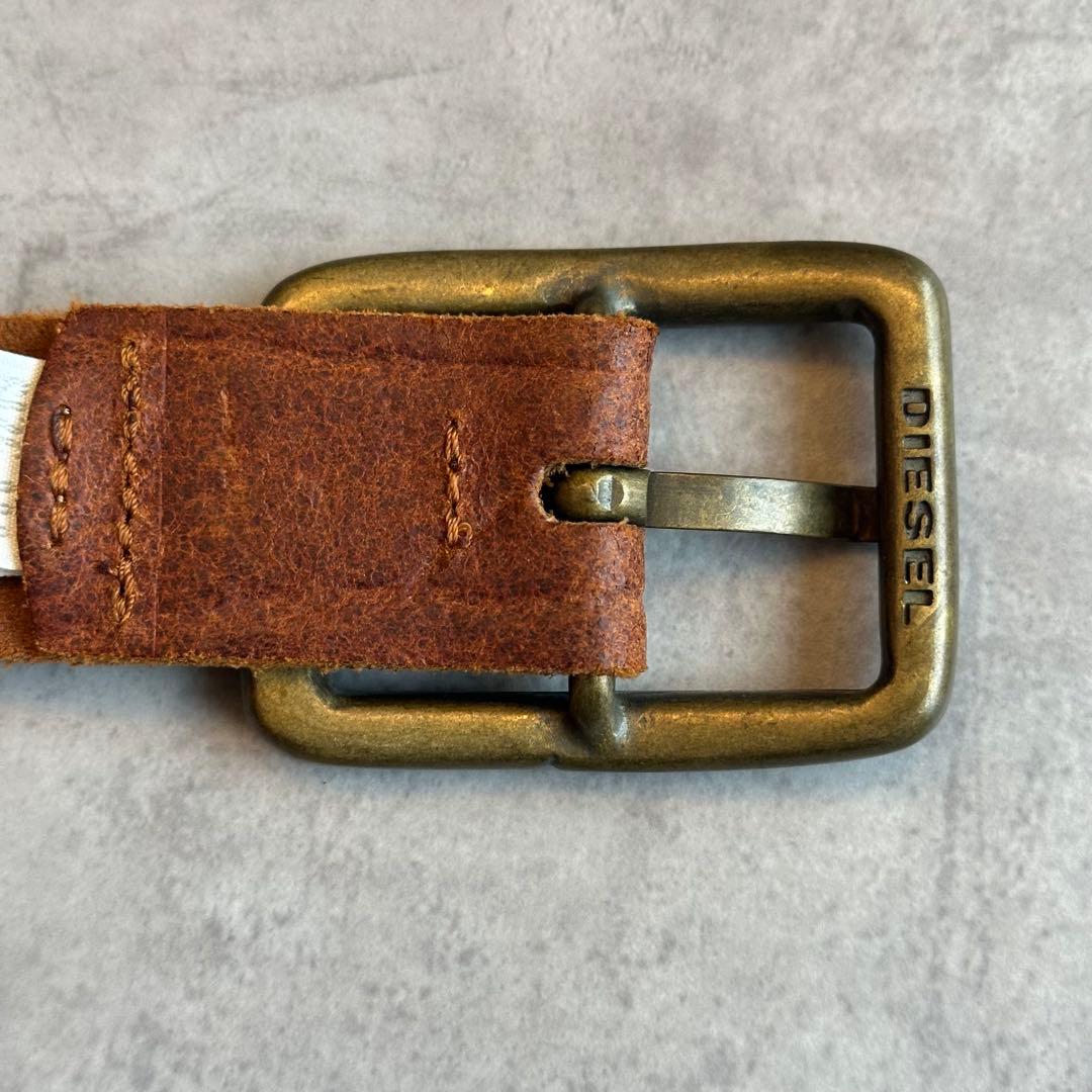 archive DIESEL スタッズ　パンチングメッシュ　レザーベルト 8