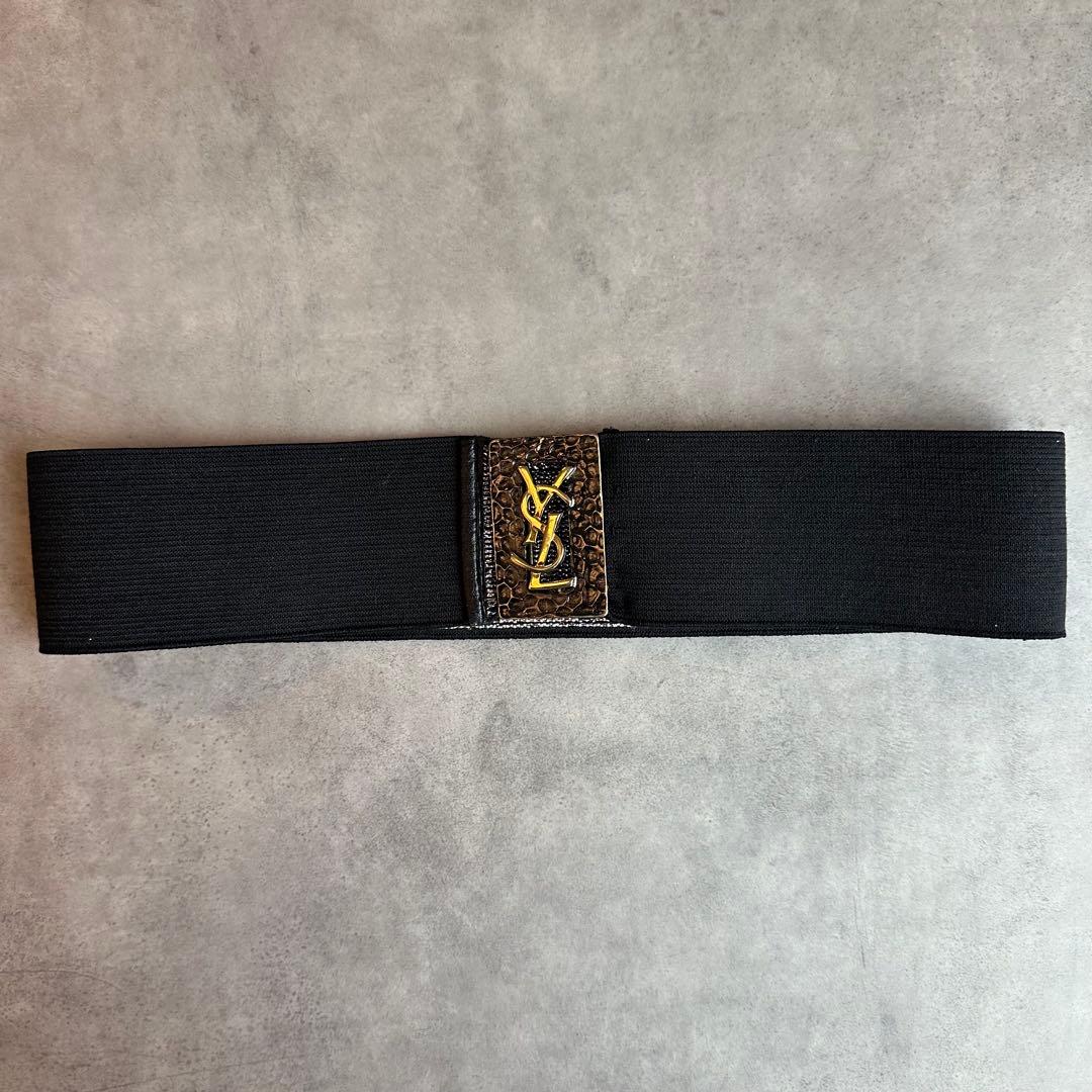 Yves Saint Laurent YSLロゴ ウエストゴムベルト 2