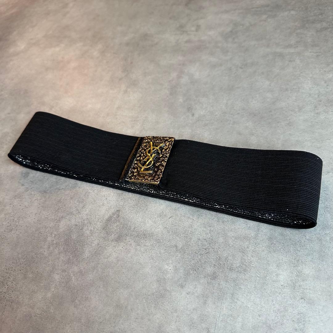 Yves Saint Laurent YSLロゴ ウエストゴムベルト 4