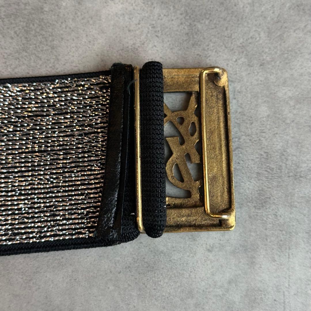Yves Saint Laurent YSLロゴ ウエストゴムベルト 9