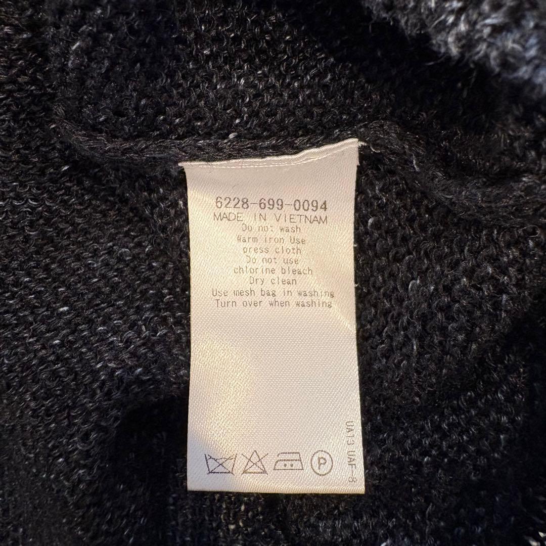 ユナイテッドアローズ カーディガン 麻 リネン 長袖 ダークグレー　M メンズ 7