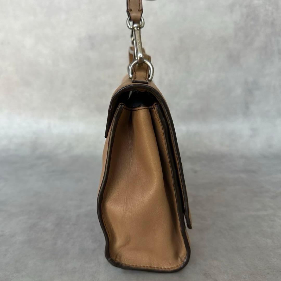 COACH Lacgacy Turn lock Saddle 2way Bag 5