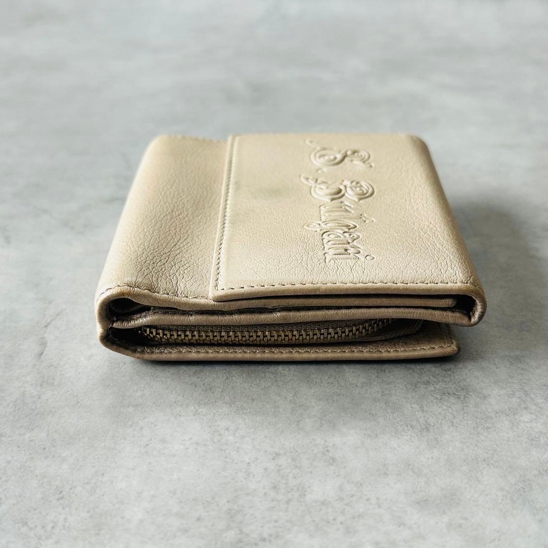 BVLGARI コレツィオーネ エンボスロゴ 二つ折り財布 コンパクトウォレット 7