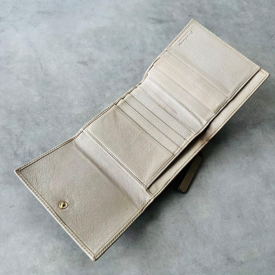 BVLGARI コレツィオーネ エンボスロゴ 二つ折り財布 コンパクトウォレット 9