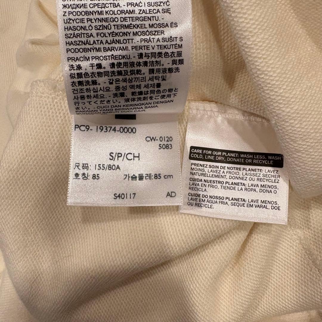 ハーフジップ スウェット 長袖　アイボリー 白　ホワイト　韓国　ハイネック 11