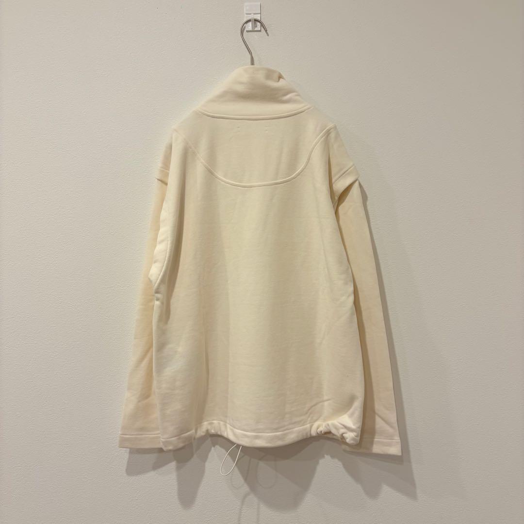 ハーフジップ スウェット 長袖　アイボリー 白　ホワイト　韓国　ハイネック 8