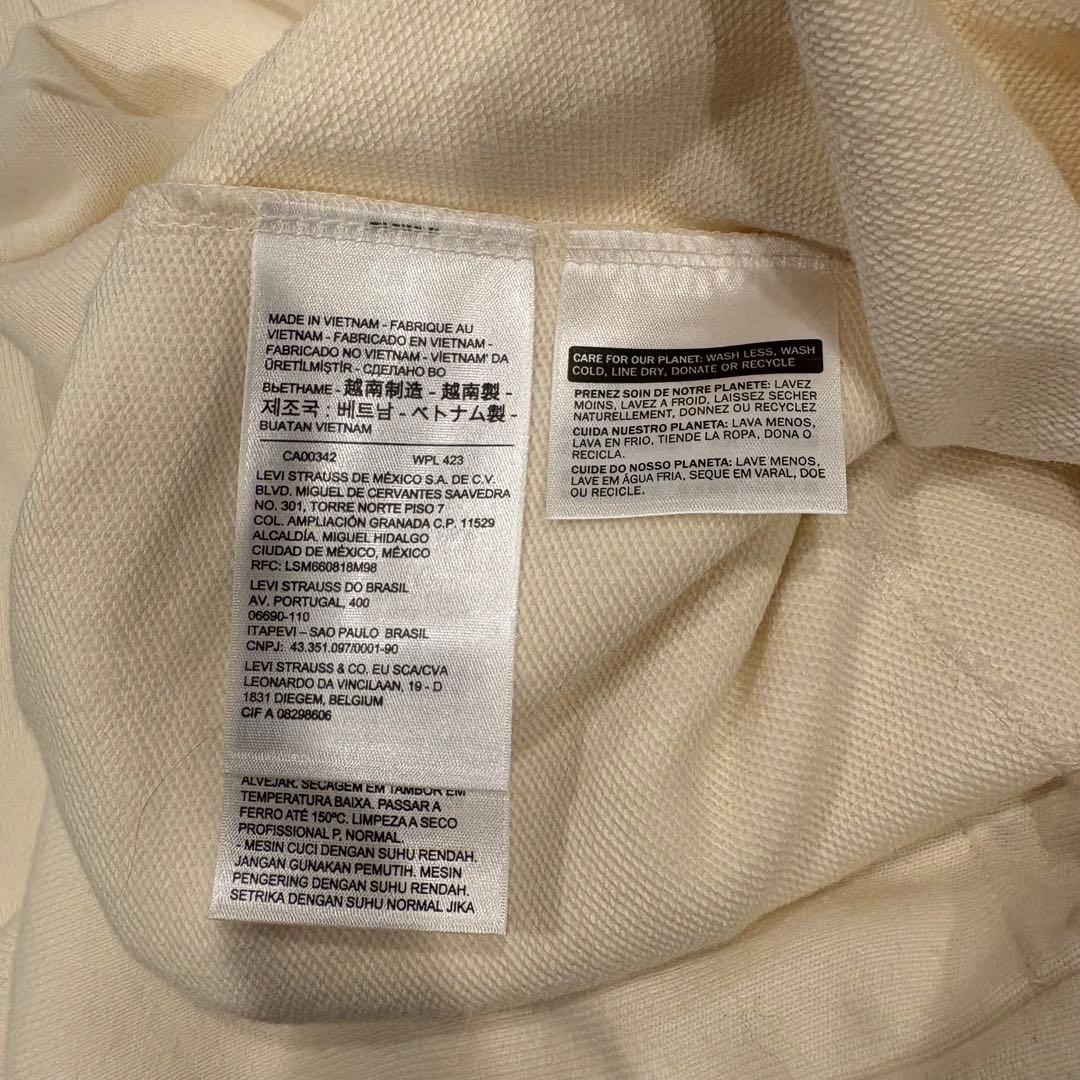 ハーフジップ スウェット 長袖　アイボリー 白　ホワイト　韓国　ハイネック 10