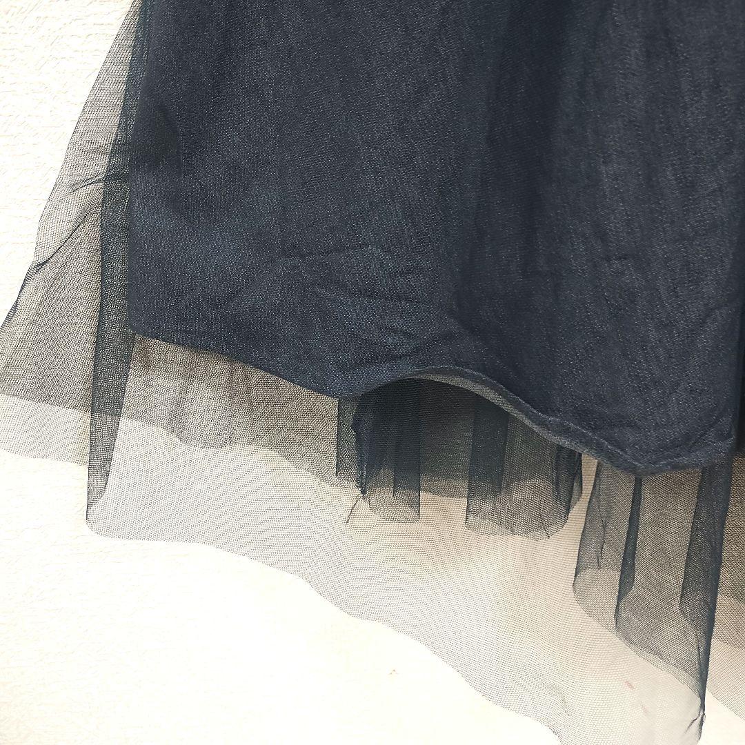 nohea ノヘア ダークネイビー オーバーオール チュールスカート M 3