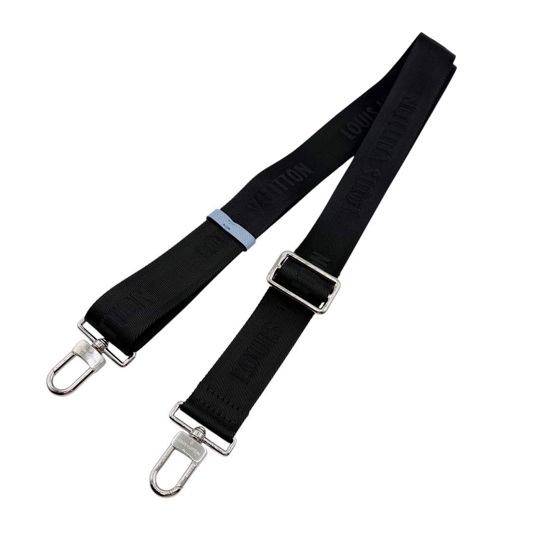 ⭐️未使用⭐️ルイヴィトン ロゴ ショルダーストラップ ブラック ナイロン 2