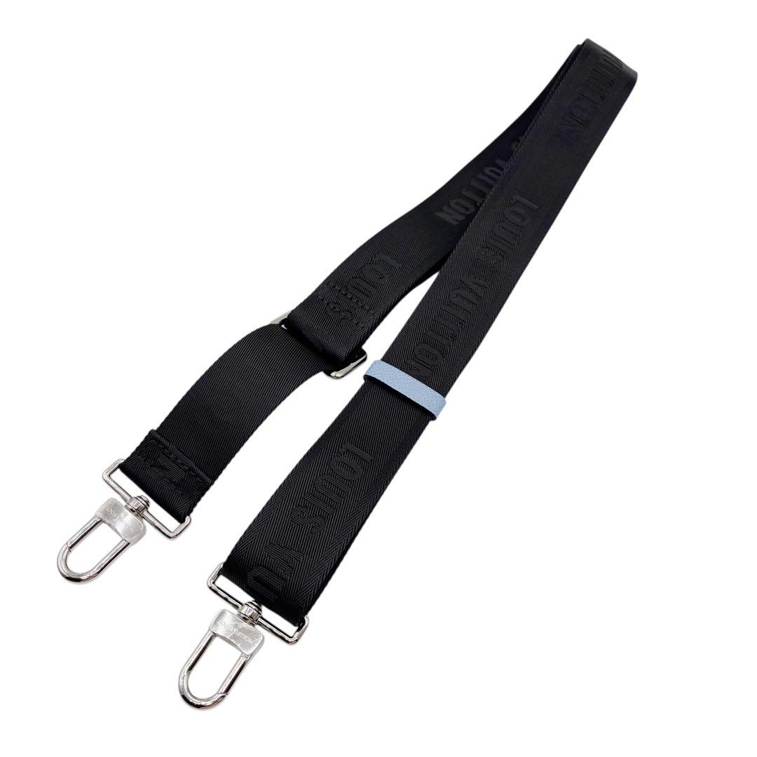 ⭐️未使用⭐️ルイヴィトン ロゴ ショルダーストラップ ブラック ナイロン 3