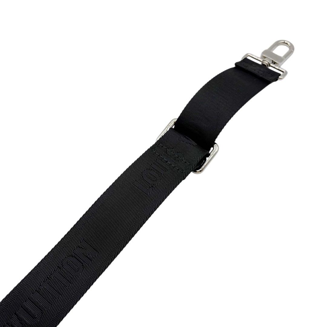 ⭐️未使用⭐️ルイヴィトン ロゴ ショルダーストラップ ブラック ナイロン 5