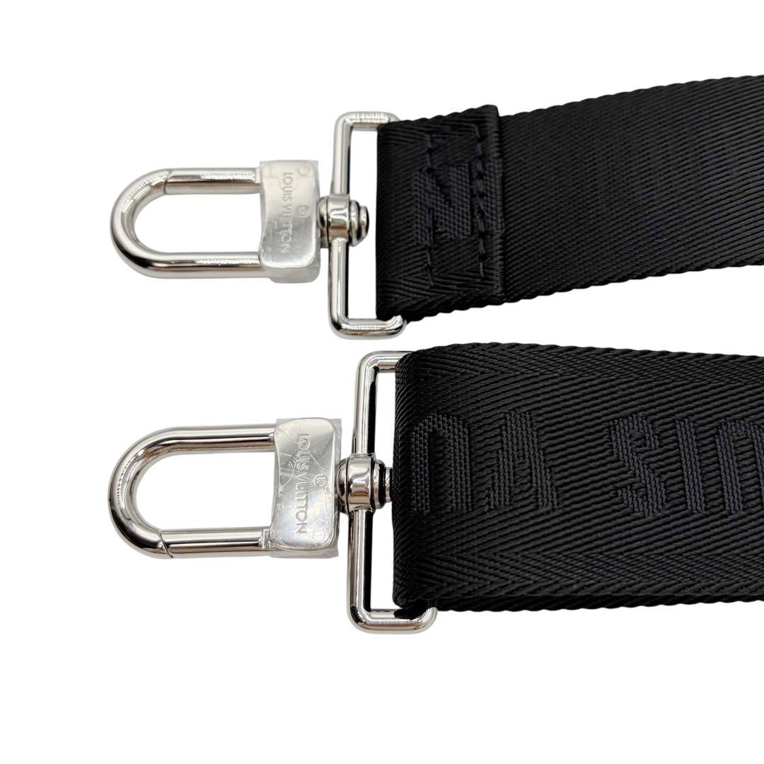 ⭐️未使用⭐️ルイヴィトン ロゴ ショルダーストラップ ブラック ナイロン 8