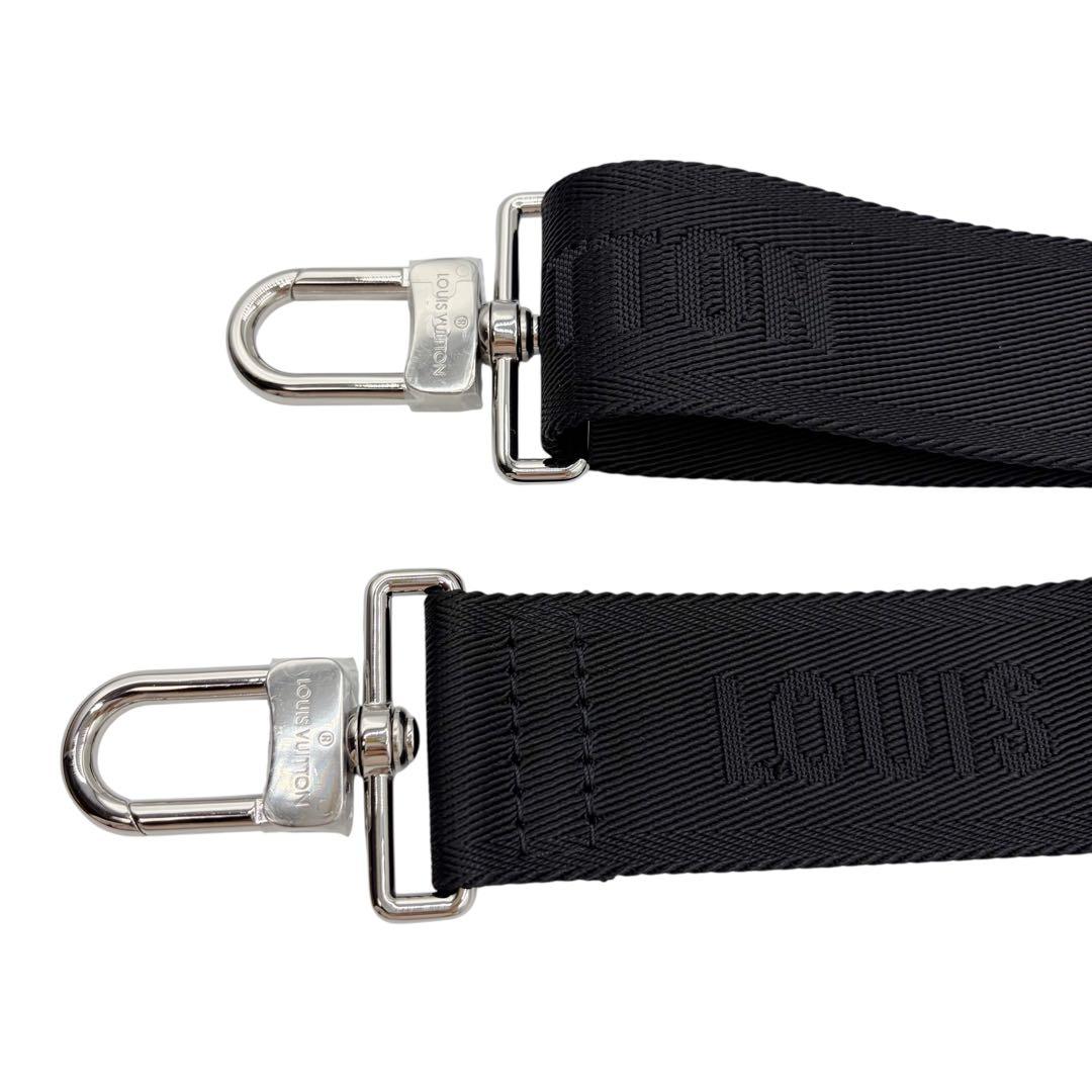 ⭐️未使用⭐️ルイヴィトン ロゴ ショルダーストラップ ブラック ナイロン 9