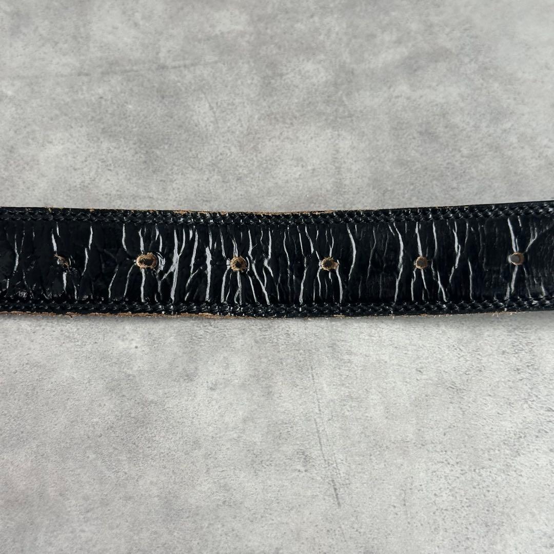 PHILIPPE CHARRIOL ワイヤー　ゴールドバックル　レザーベルト 8