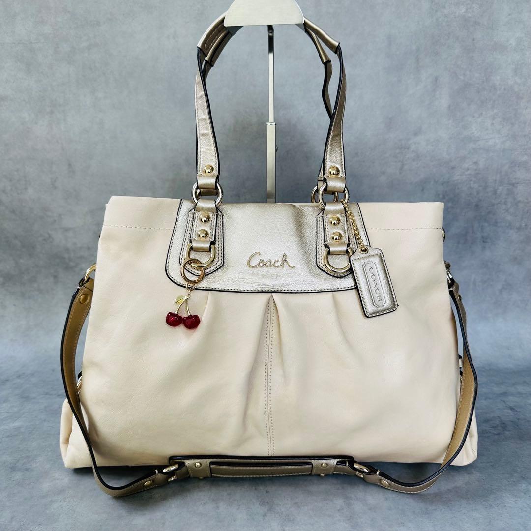 Y2K COACH Ashley Leather 2way Bag 2