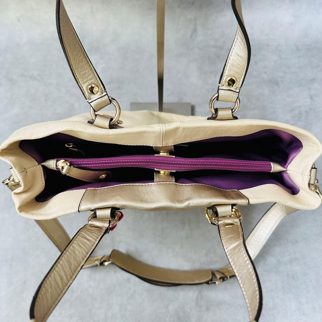 Y2K COACH Ashley Leather 2way Bag 13