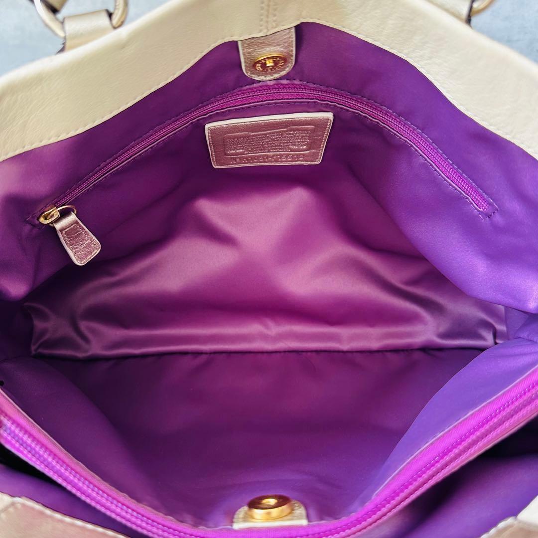 Y2K COACH Ashley Leather 2way Bag 14