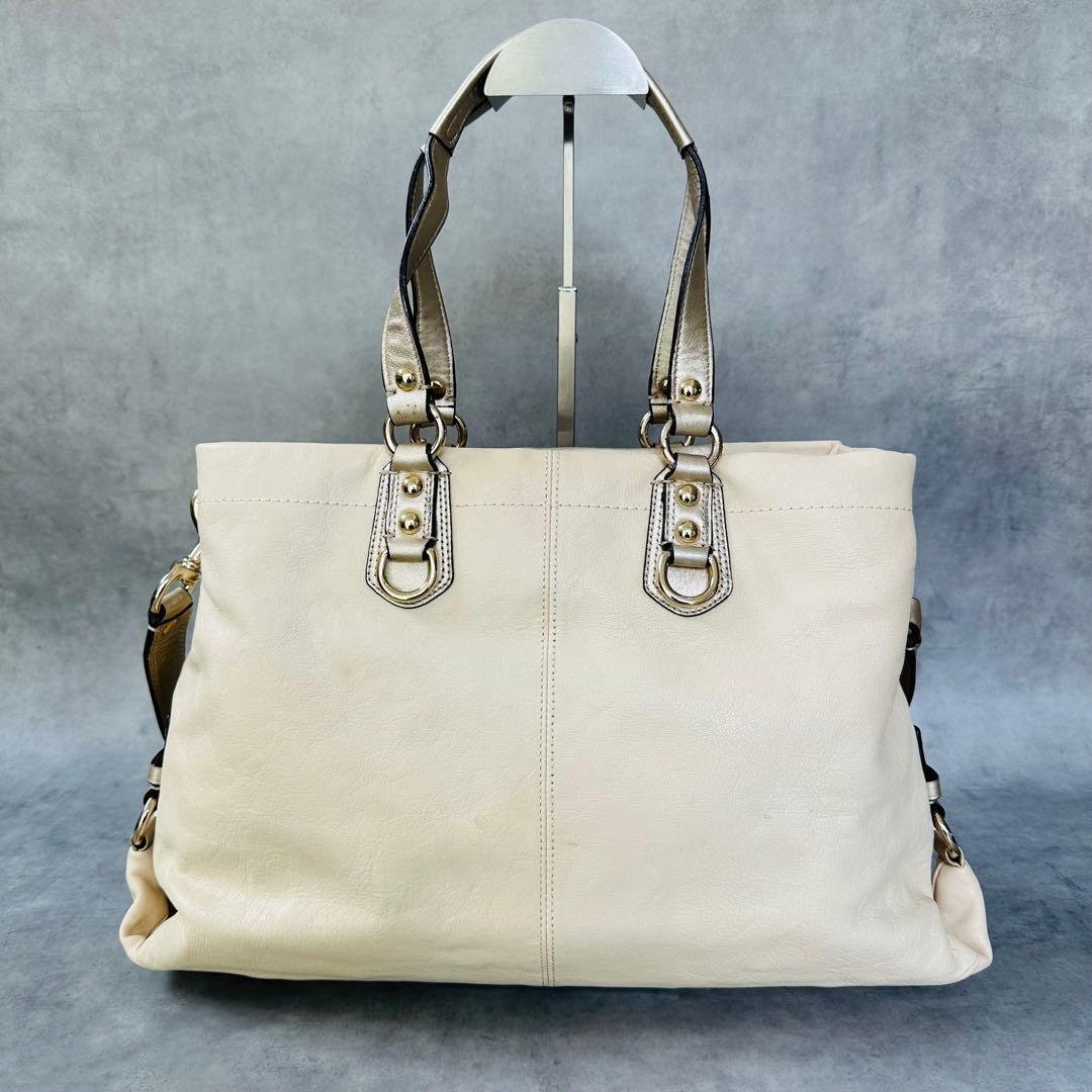 Y2K COACH Ashley Leather 2way Bag 3