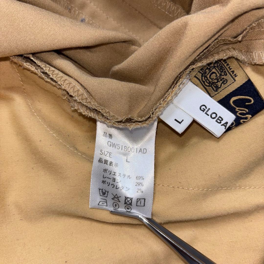 GLOBAL WORK ベージュ スラックステーパードパンツ L d737 11