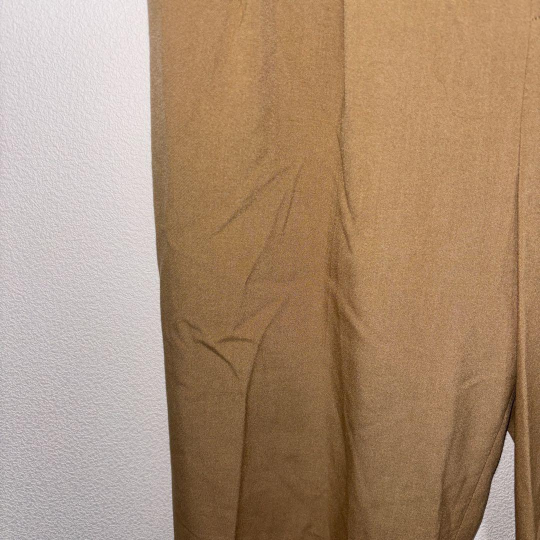 GLOBAL WORK ベージュ スラックステーパードパンツ L d737 5