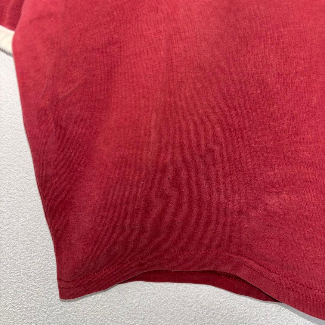 GYDA × KANGOL ワインレッド Tシャツ Fショート丈d695 6