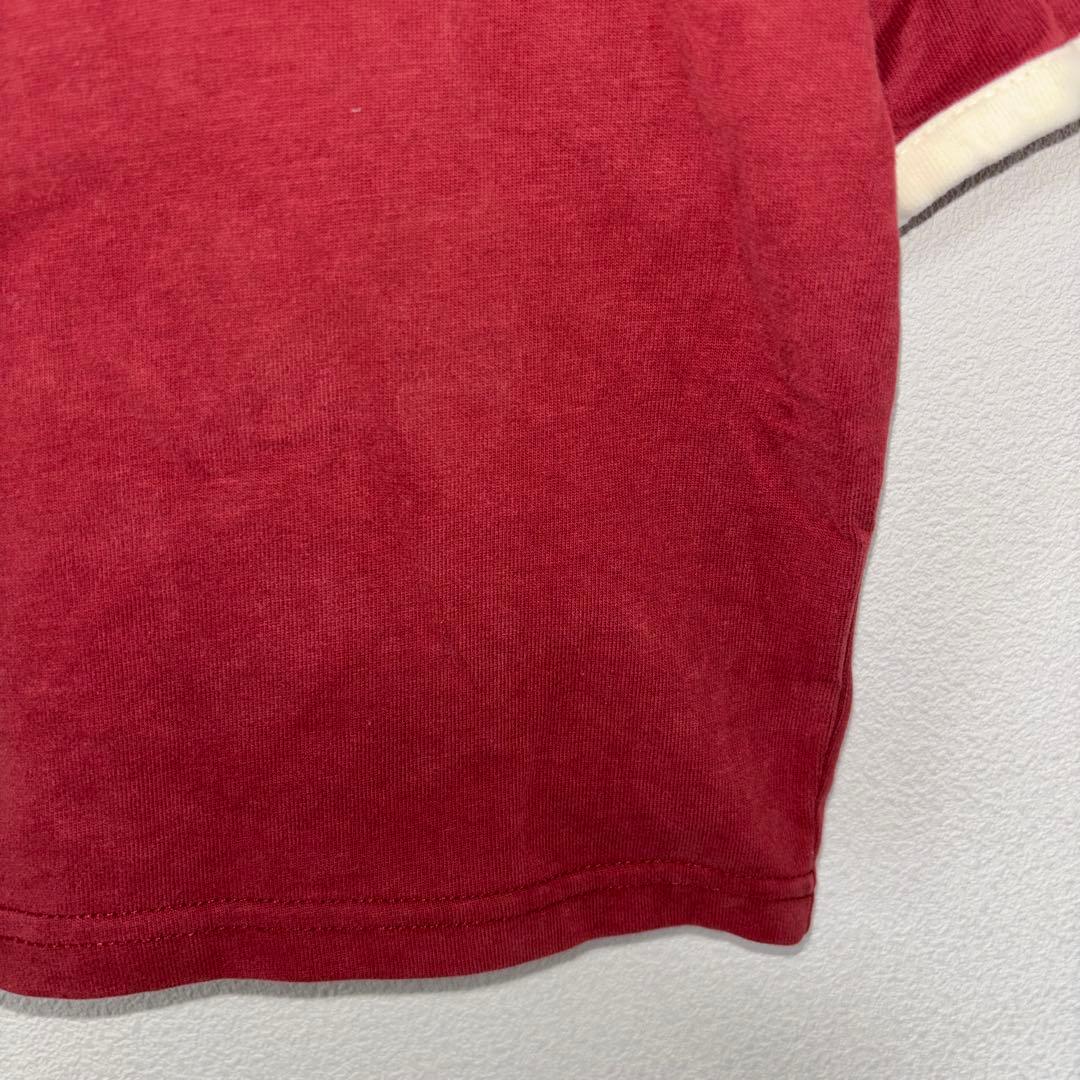 GYDA × KANGOL ワインレッド Tシャツ Fショート丈d695 9