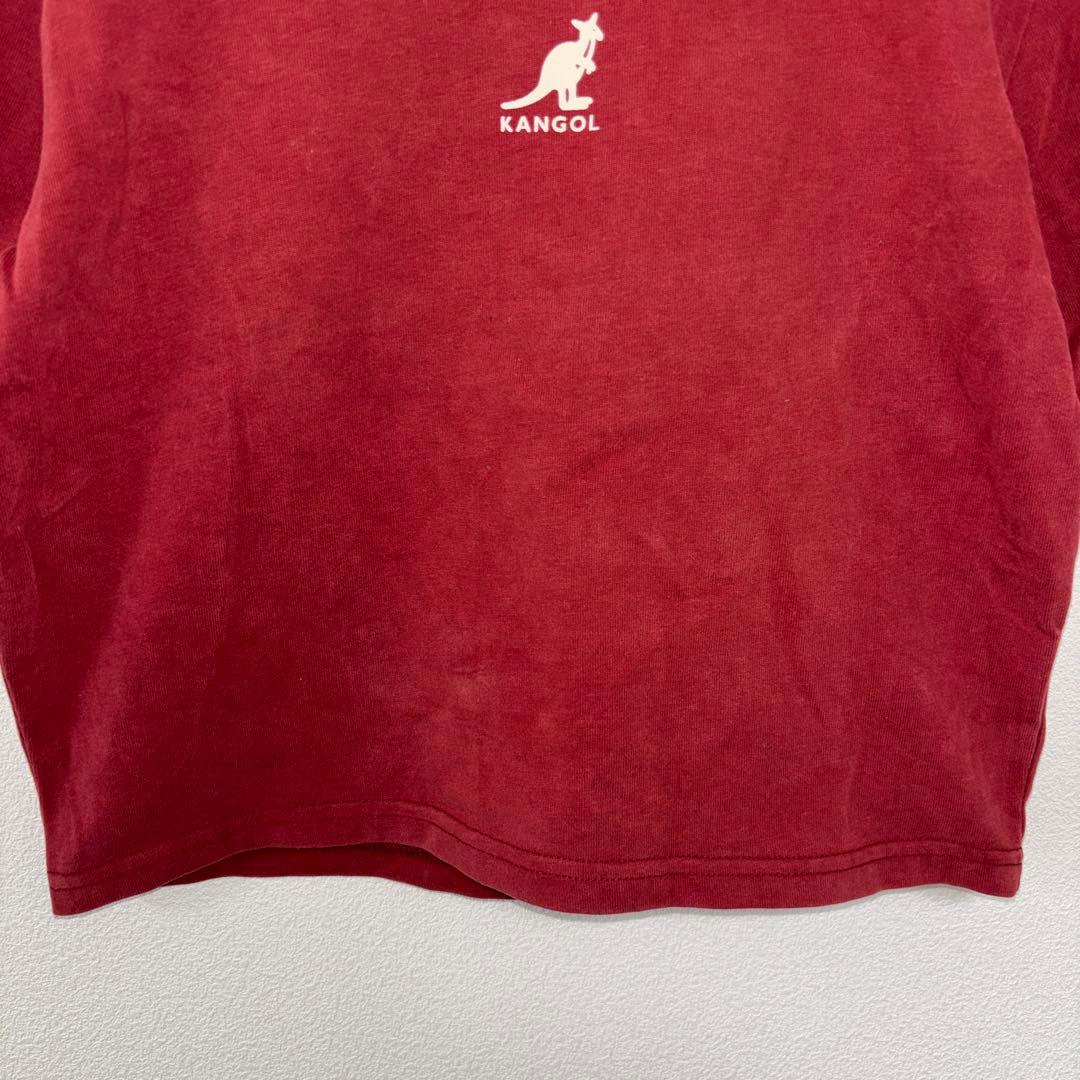GYDA × KANGOL ワインレッド Tシャツ Fショート丈d695 10