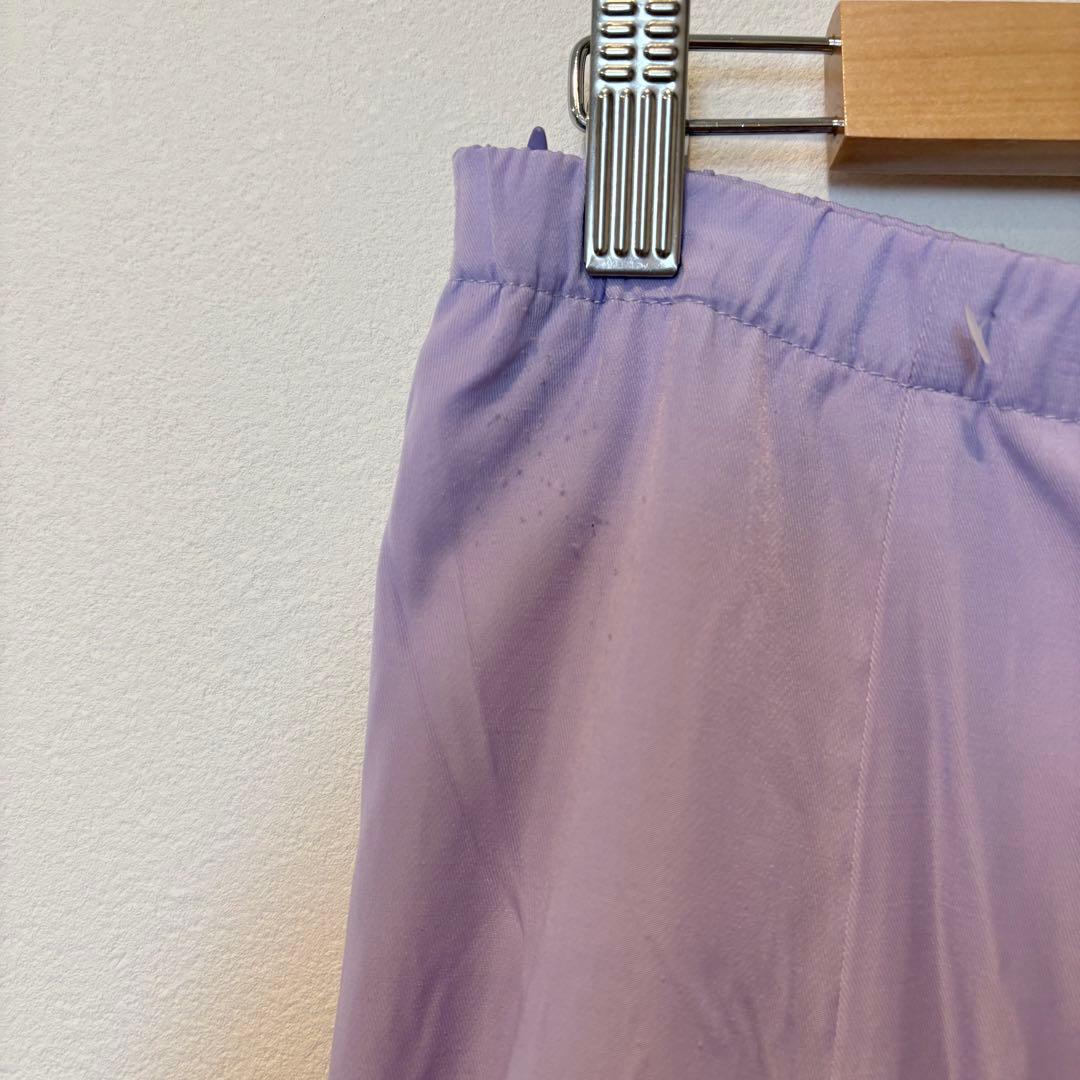 レプシィム フレアスカート ロング 紫　パープル M ウエストゴム 上品　春夏 3