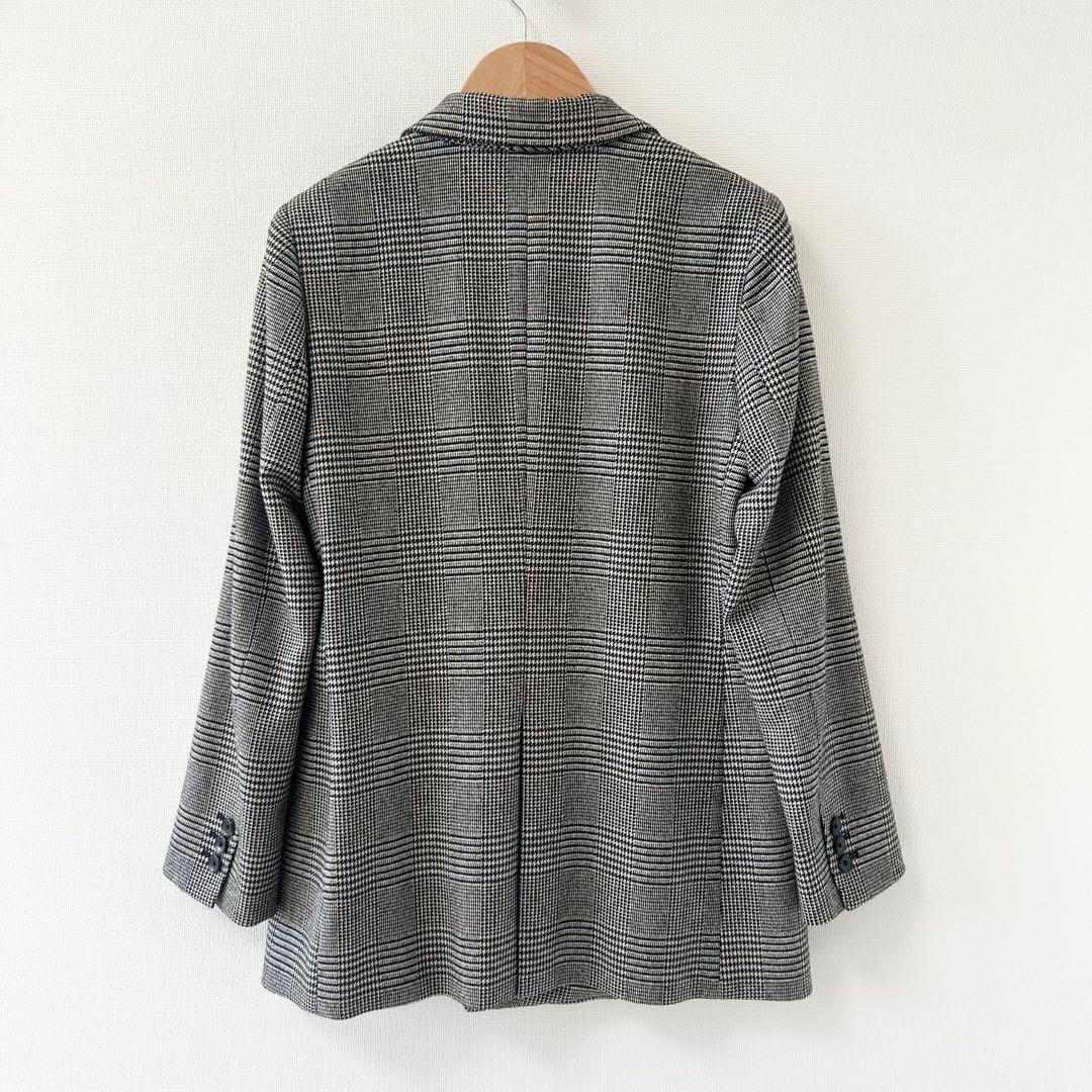 美品✨トゥモローランド　ツイードハウンドトゥース ダブルブレストジャケット　36 3