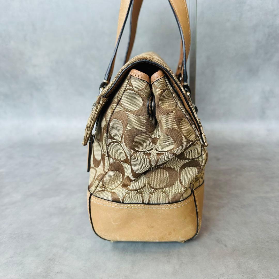 Y2K COACH Signature Turnlock Satchel Bag 5