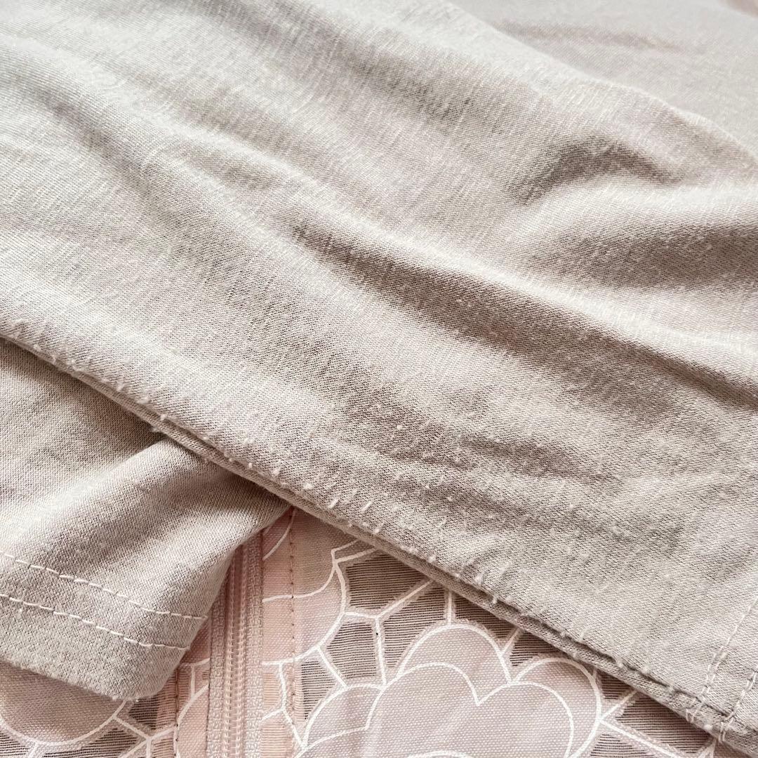 LAFFINEE カーディガン 花柄 シアー 長袖 ベージュ M レース 9