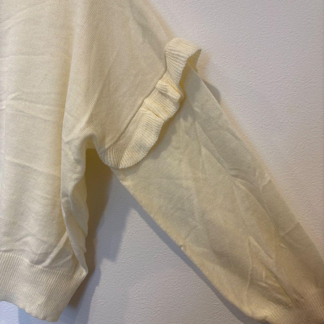 アースミュージックアンドエコロジー ニット バルーン袖 アイボリー 5