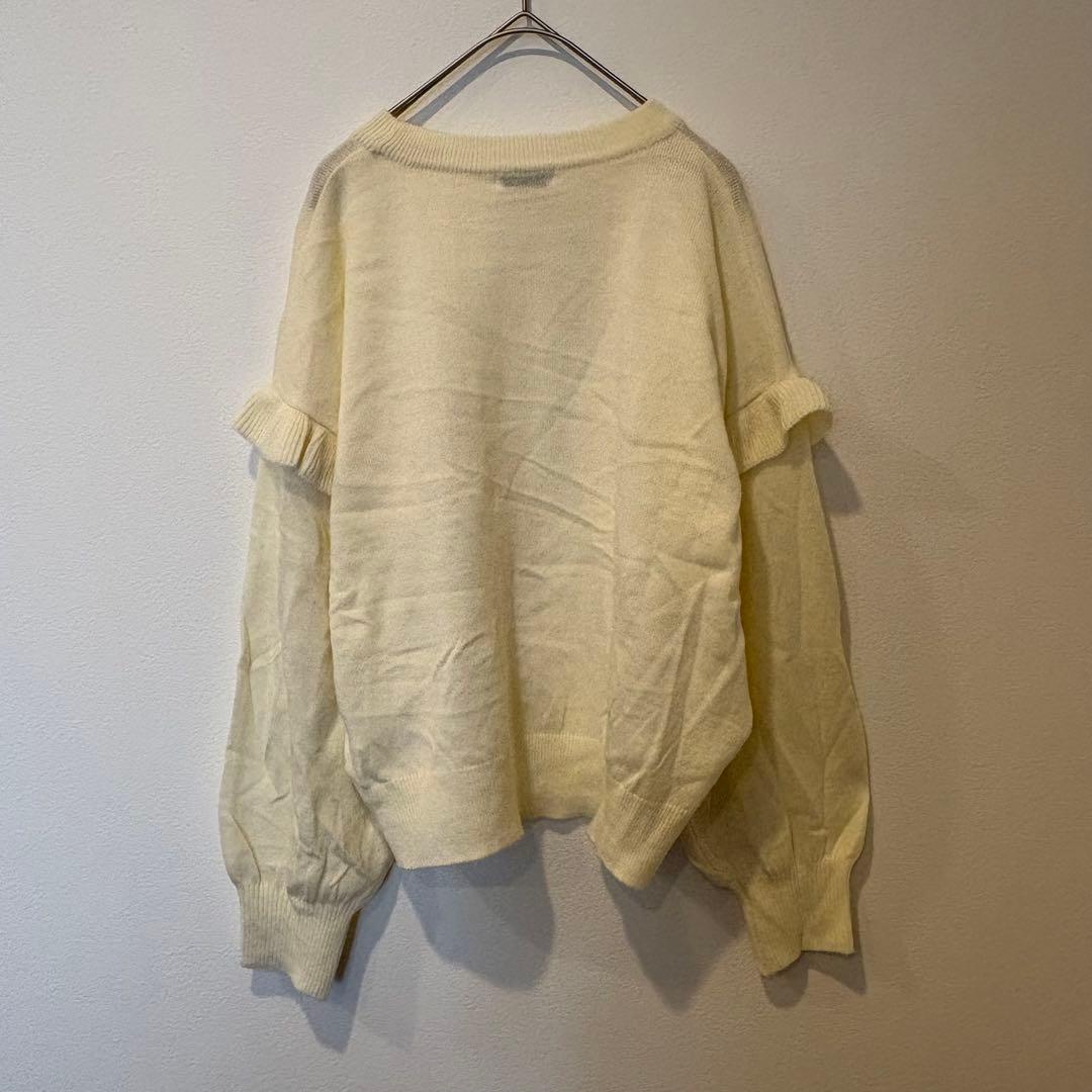 アースミュージックアンドエコロジー ニット バルーン袖 アイボリー 6
