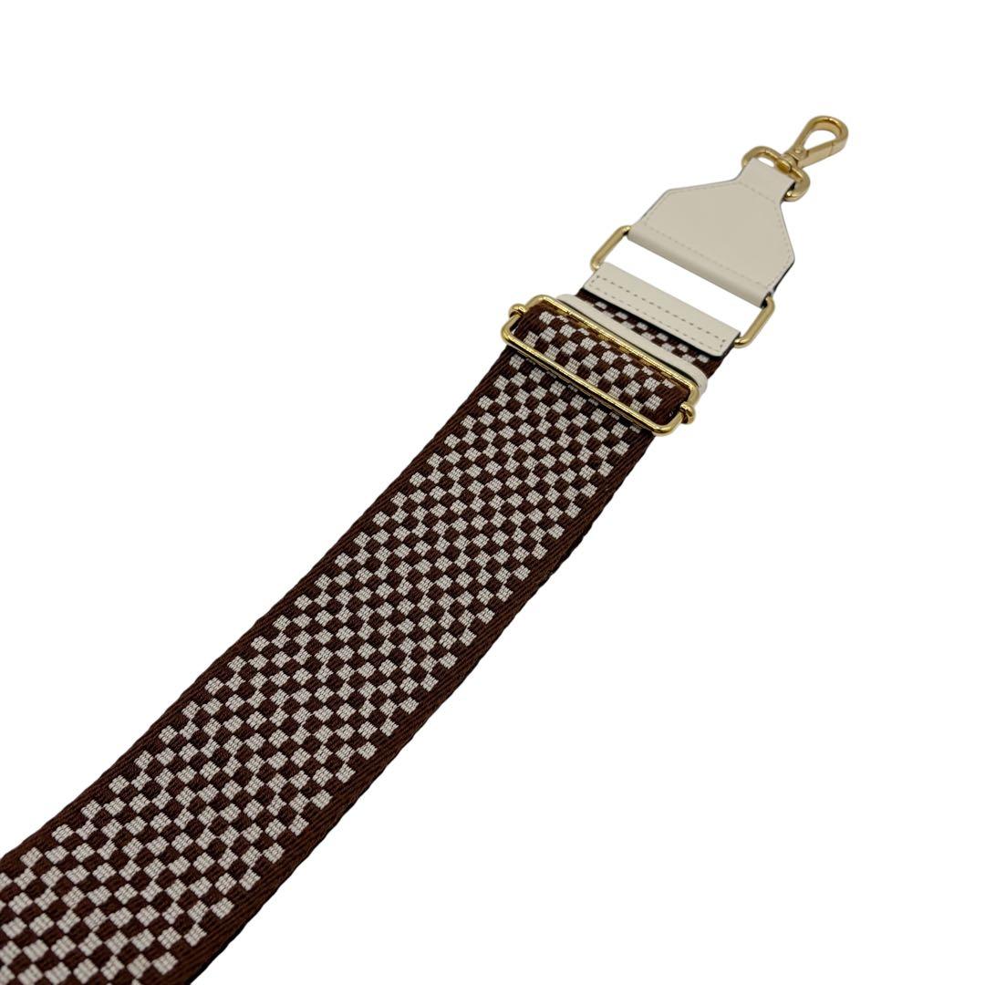 ⭐️美品⭐️ フェンディ ストラップユー リボン ヴィシー ブラウン 6