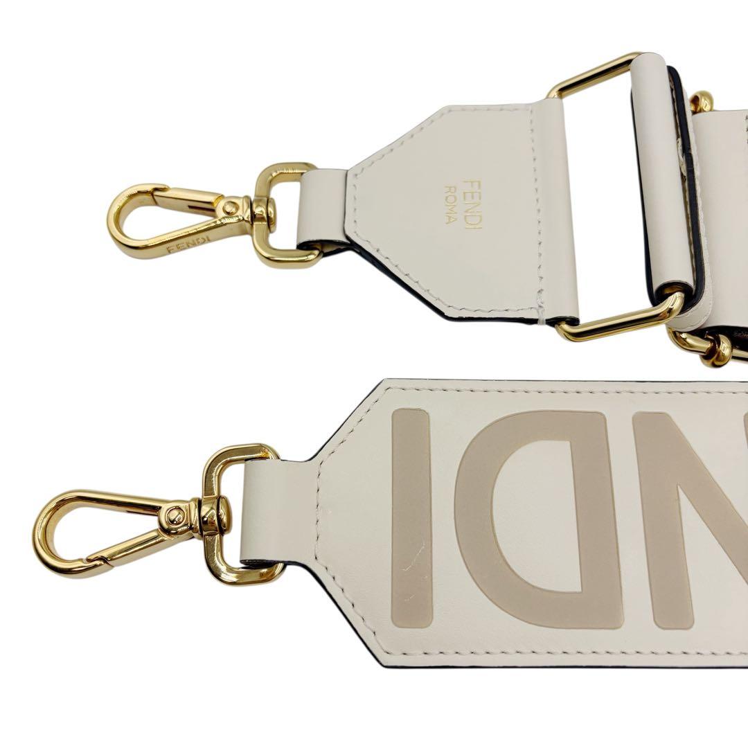 ⭐️美品⭐️ フェンディ ストラップユー リボン ヴィシー ブラウン 7