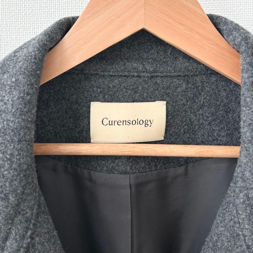 2024AW✨カレンソロジー　メルトンスタンドカラーコート　グレー 3