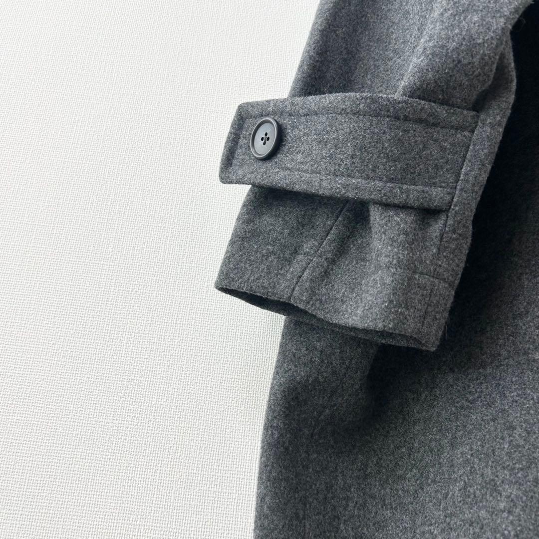 2024AW✨カレンソロジー　メルトンスタンドカラーコート　グレー 5